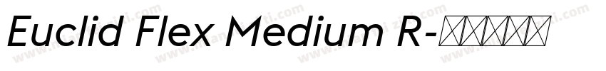 Euclid Flex Medium R字体转换